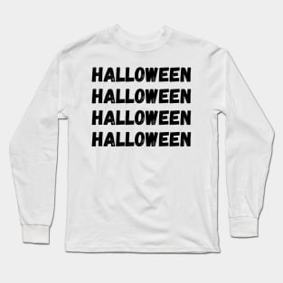 Halloween. Minimalistic Halloween Design. Simple Halloween Costume Idea Long Sleeve T-Shirt